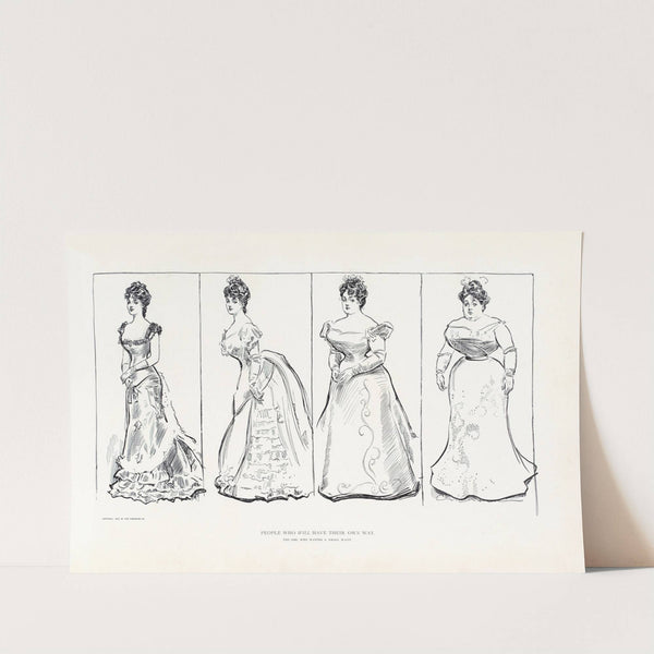 People who will have their own way – The girl who wanted a small waist (1899) by Charles Dana Gibson