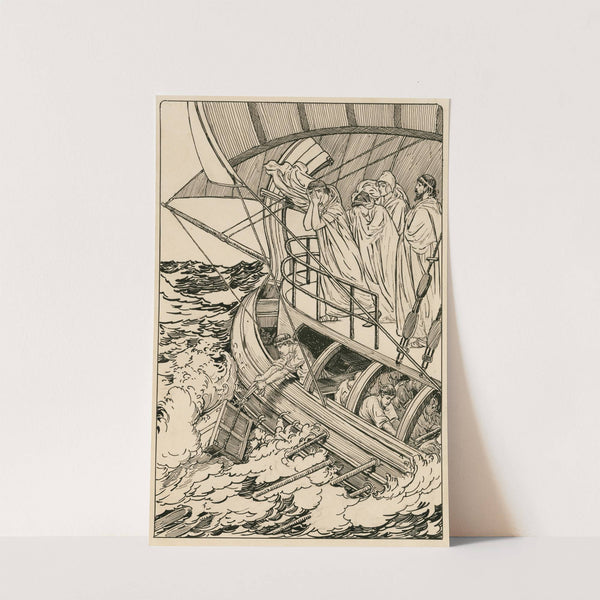 Pericles, Prince of Tyre. As they cast the Queen overboard (1917-1918) by Louis Rhead