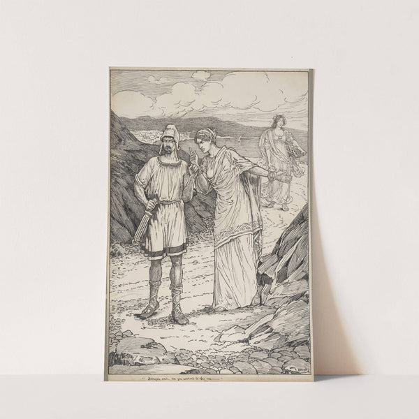 Pericles, Prince of Tyre. Dionysia said – are you resolved to obey me (1917-1918) by Louis Rhead