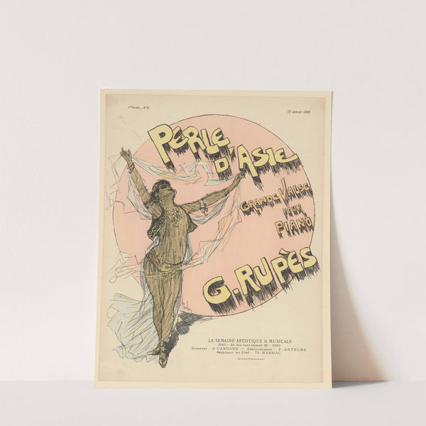 Perle d’Asie, grande valse pour piano, G. Rupès (1889) by Théophile Alexandre Steinlen