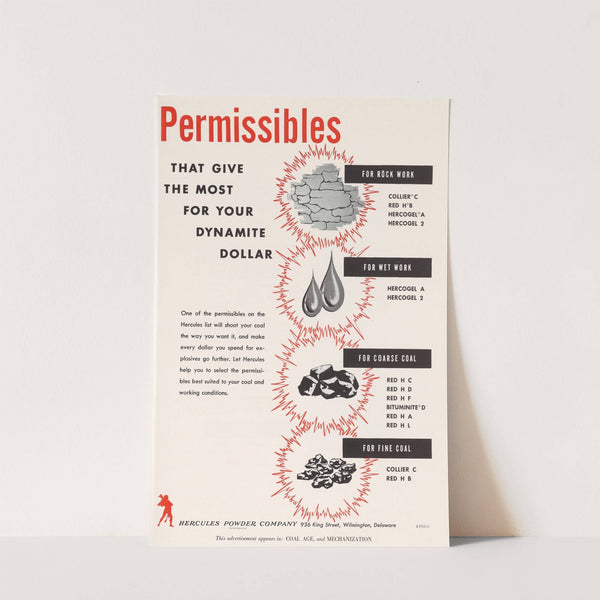 Permissibles That Give You the Most for Your Dynamite Dollar by Hercules Incorporated