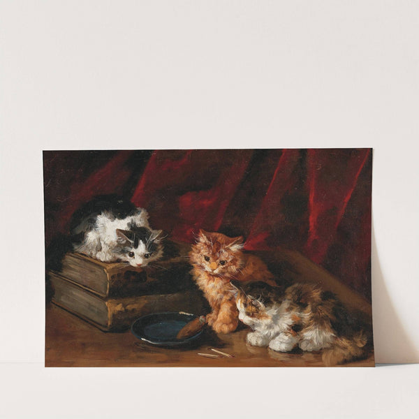 Perplexed Kittens by Arthur-Alfred Brunel de Neuville