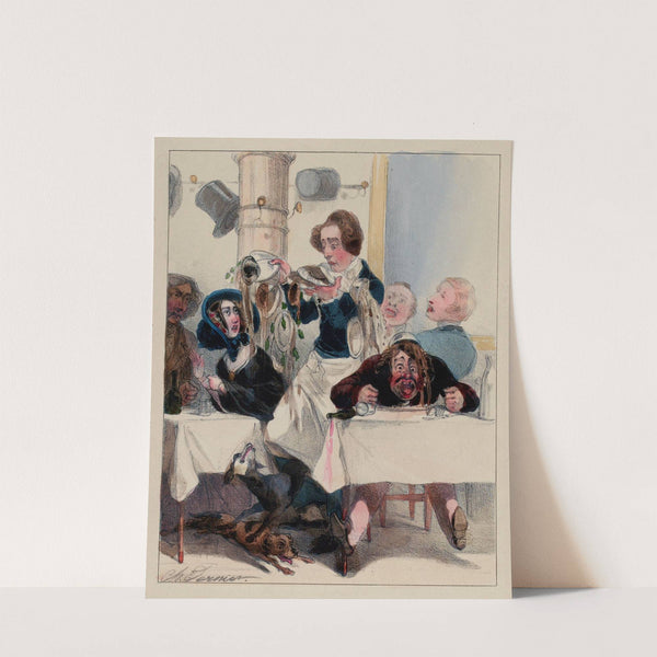 Perruques a la julienne, chapeaux de satin au beurre d’anchois, robe au jus (1840) by Charles Vernier