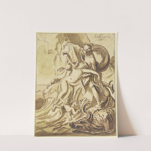 Perseus befreit Andromeda by Nöel Hallé