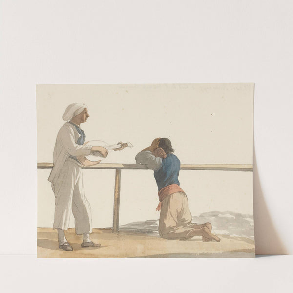 Personen aan boord van het schip l’Heureuse Marianne (1778) by Abraham-Louis-Rodolphe Ducros
