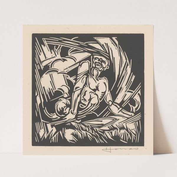 Personificatie van de wind (1921) by Henri Jonas