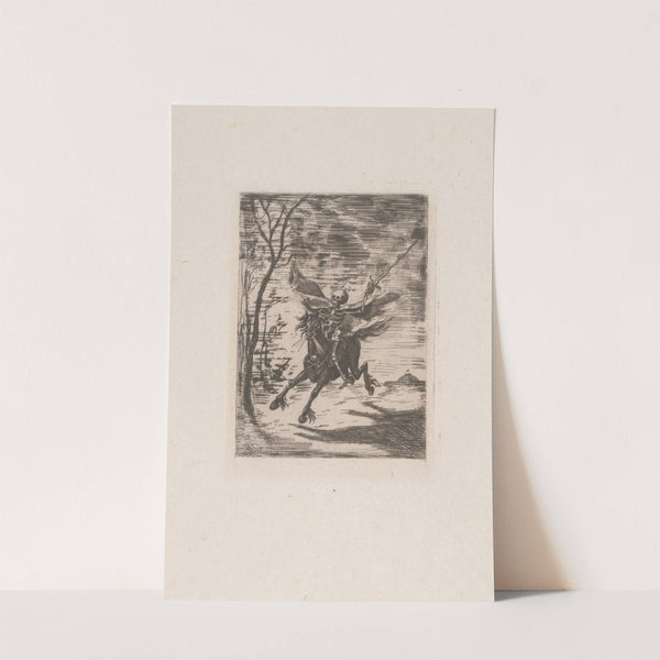 Personification of Death galloping on a horse (1856-1897_1856-1897) by Henri-Charles Guérard