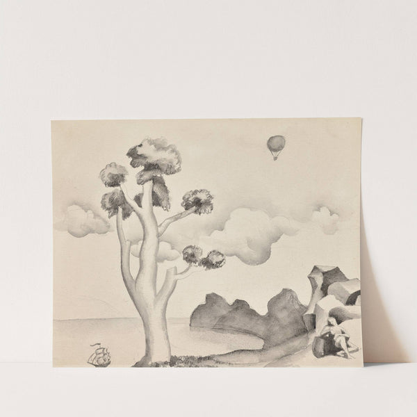 Personnage avec bateau et ballon (1921) by Roger de La Fresnaye