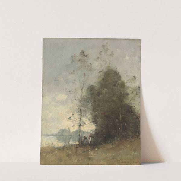 Personnages au bord de la Loire à Gennes (1893) by Paul Désiré Trouillebert