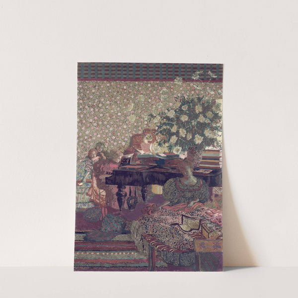 Personnages dans un intérieur. La musique (1896) by Édouard Vuillard