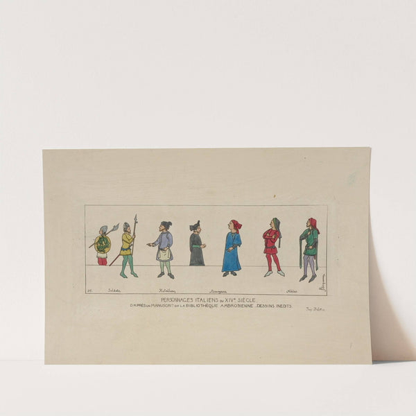 Personnages Italiens du XIVe siècle by Raphaël Jacquemin