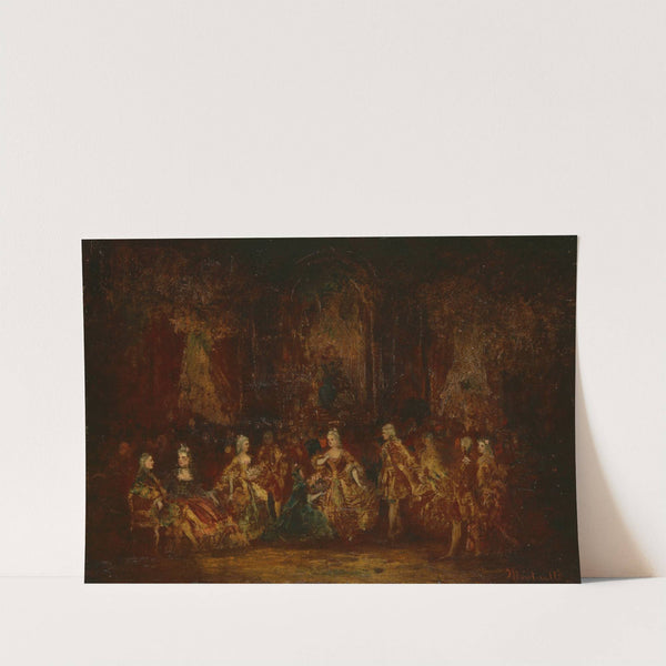 Persons in Louis XV Costumes (c. 1880) by Adolphe Monticelli