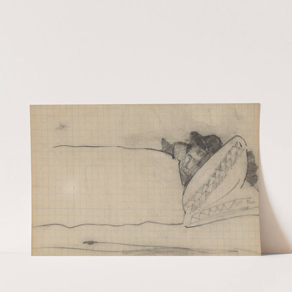 Persoon in bed by Theo Nieuwenhuis