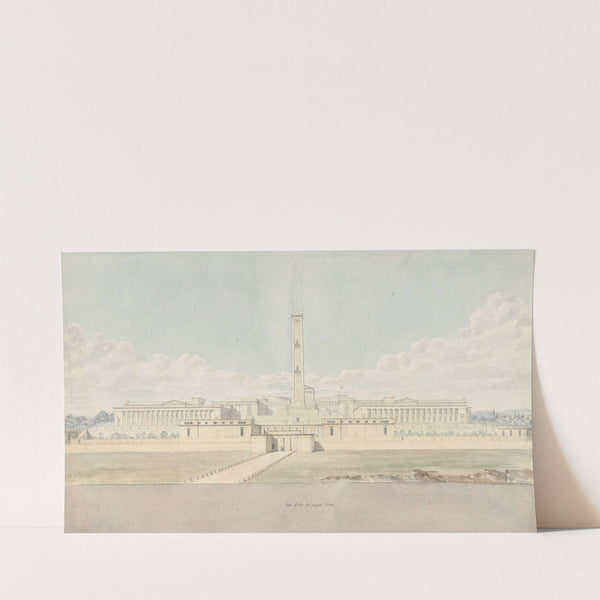 Perspective View of a Fanciful Acropolis Complex by Lewis Vulliamy