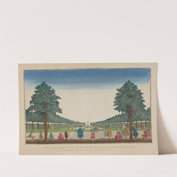 Perspective view of a Garden of the Spanish King near Madrid (1750)