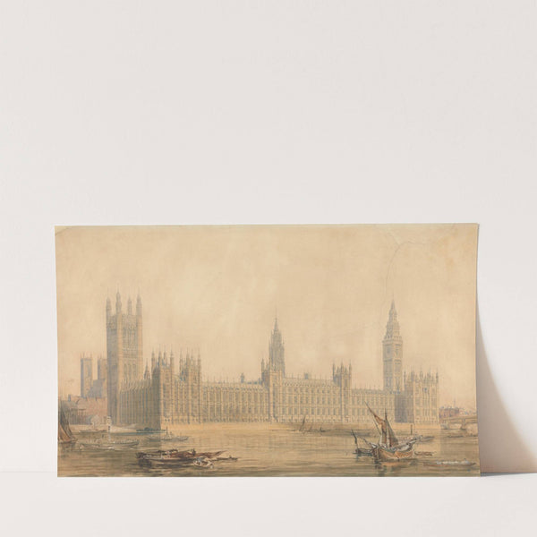 Perspective View; the New Houses of Parliament (ca. 1840-1849) by Sir Charles Barry