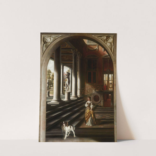 Perspective View with a Woman Reading a Letter by Samuel van Hoogstraten