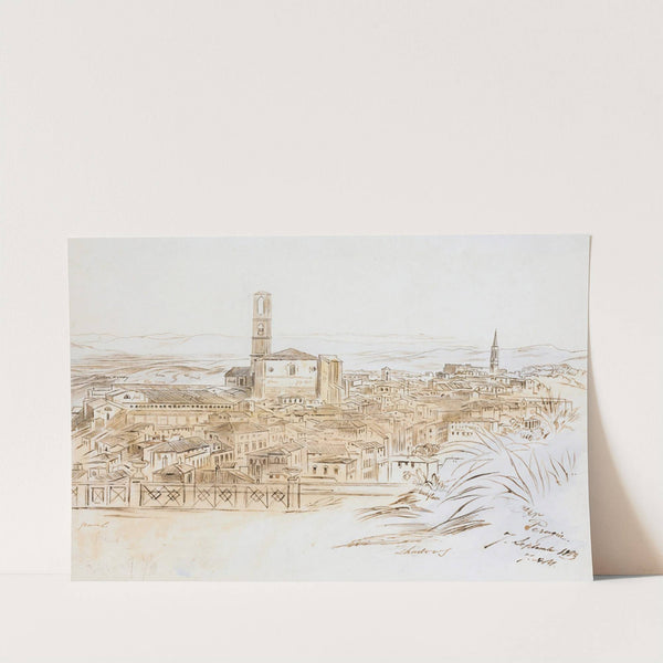 Perugia, Italy by Edward Lear