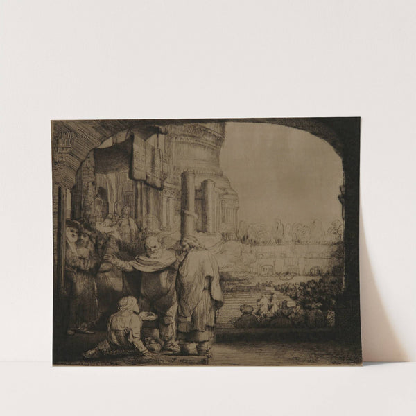 Peter and John at the Gate of the Temple by Rembrandt van Rijn
