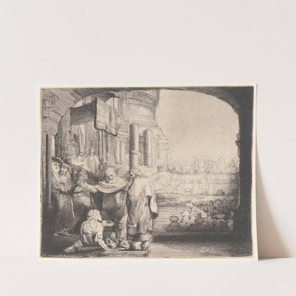 Peter and John Healing the Cripple at the Gate of the Temple by Rembrandt van Rijn