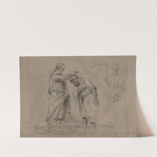 Peter Baptises Cornelius, the Centurion by Jean Antoine Verschaeren
