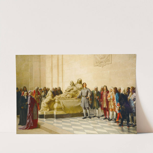Peter the Great visiting Cardinal Richelieu's tomb in the Sorbonne, 1717 by Julian Boncza Tomaszewski