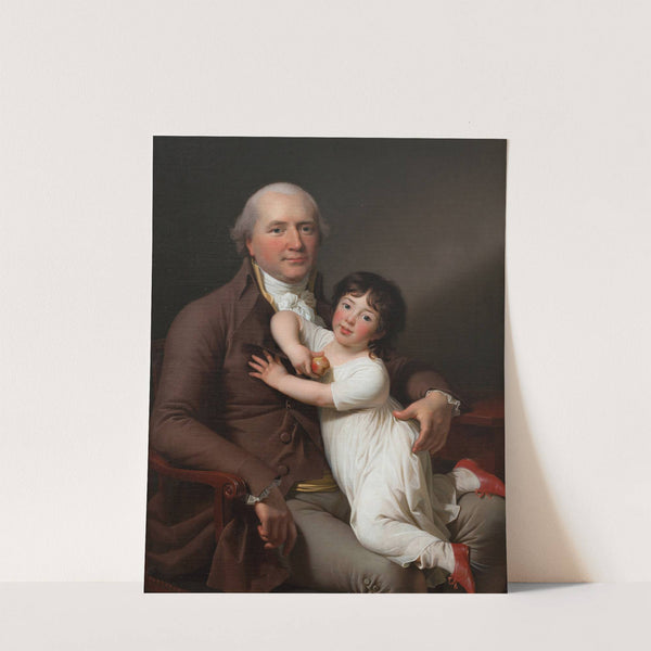 Peter Tutein with his Youngest Son Louis Alexander by Jens Juel