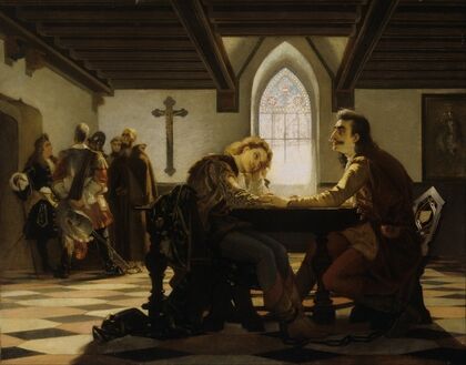Péter Zrínyi and Kristóf Frangepán in Prison at Wiener Neustadt — size preview
