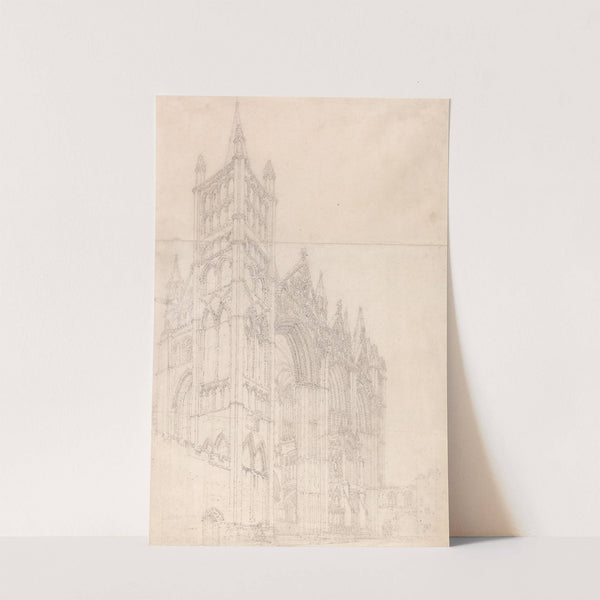 Peterborough Cathedral, Cambridgeshire by Thomas Girtin