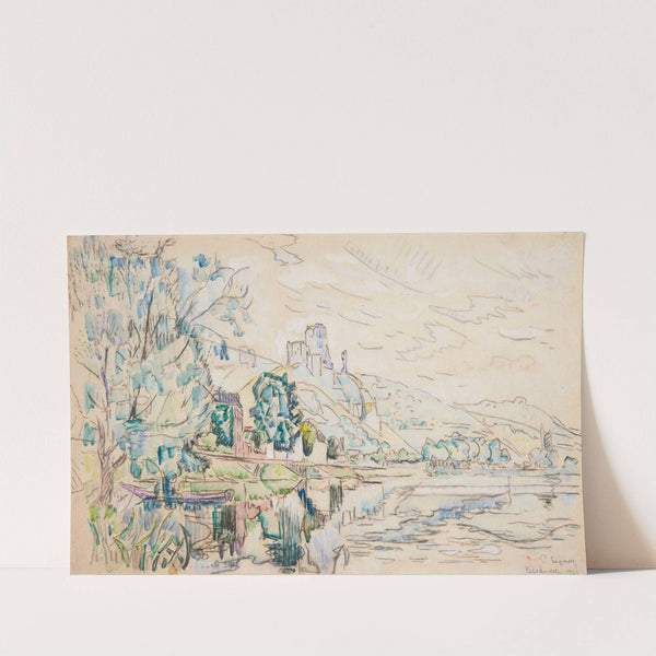 Petit Andély, Château Gaillard by Paul Signac