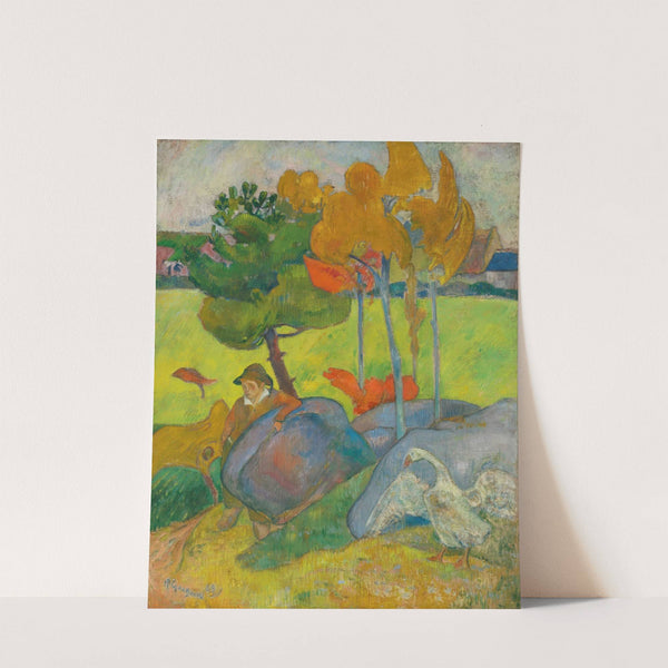 Petit Breton À L'oie by Paul Gauguin