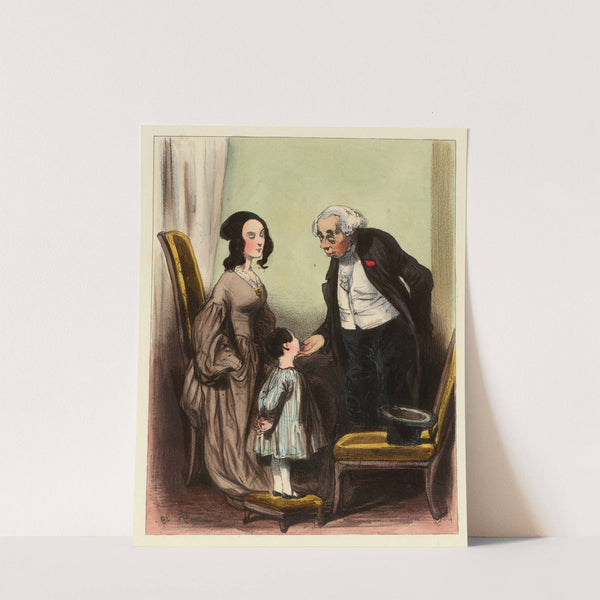 Petit Chérubin, j’ai apporté du bonbon pour vous. donne le moi tout de suite et puis va-t-en (1838-1840) by Paul Gavarni