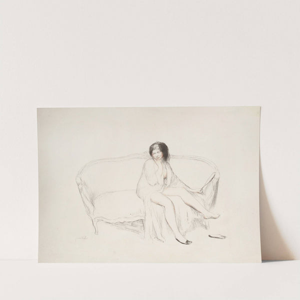 Petit nu assis tenant une glace (1912) by Jean Veber