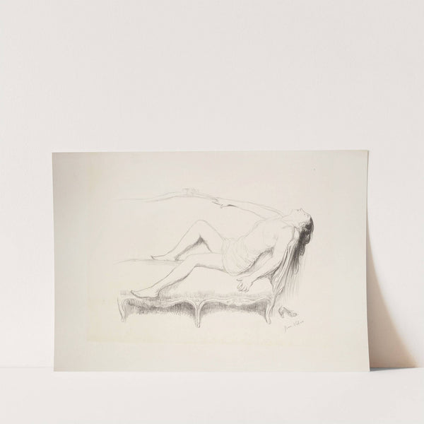 Petit nu renversé à droite (1912) by Jean Veber