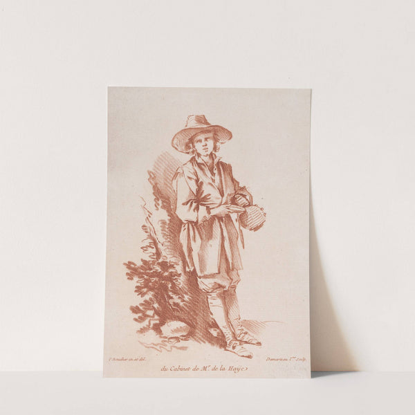 Petit paysan au tambourin by Gilles Demarteau the Elder