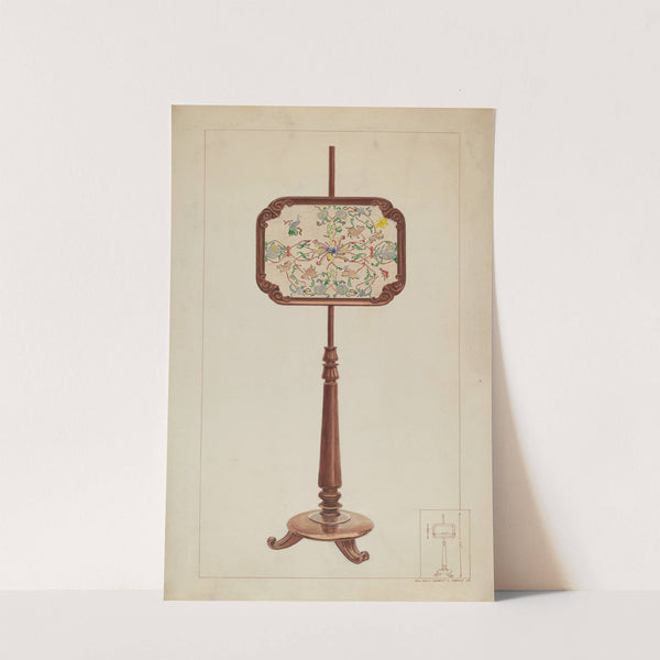 Petit Point Fire Screen by Ernest A. Towers, Jr.