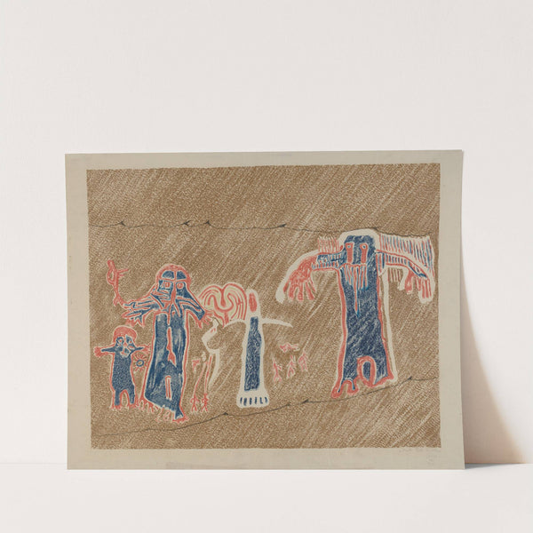 Petroglyph - Human Figures by Lala Eve Rivol