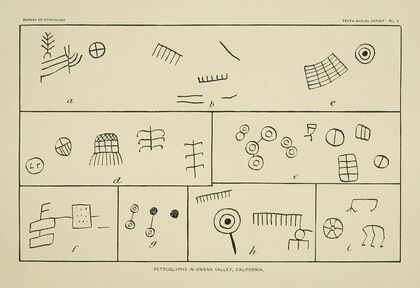 Petroglyphs in Owens Valley, California 5
