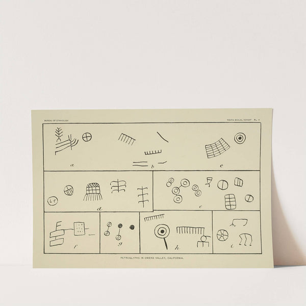 Petroglyphs in Owens Valley, California 5 (1894) by Garrick Mallery