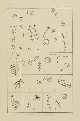 Petroglyphs in Owens Valley, California 6