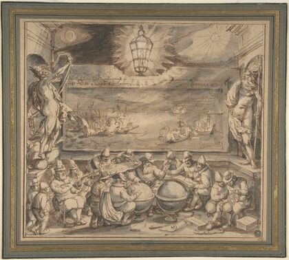 Petrus Plancius Instructing Students in the Science of Navigation (early 17th century)