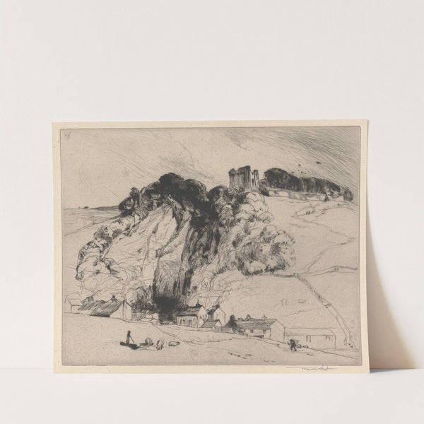 Peveril's Castle, Derbyshire by Sir Frank Short