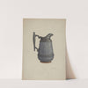 Pewter and Ceramic Pitcher by Helen Bronson