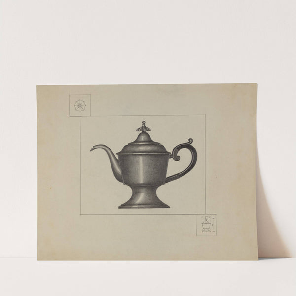 Pewter Coffee Pot by Herman Bader
