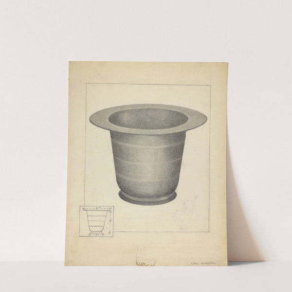 Pewter Commode Form (c. 1939) by Charles Garjian