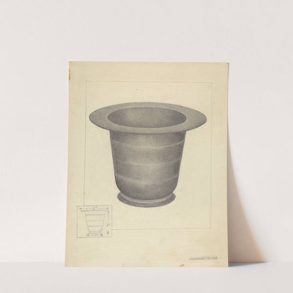 Pewter Commode Form by Charles Garjian