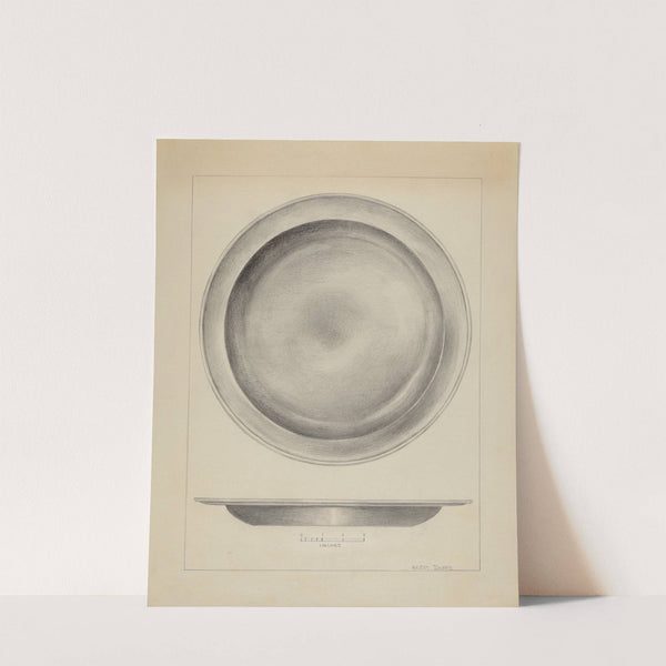Pewter Deep Plate (c. 1937) by Hester Duany