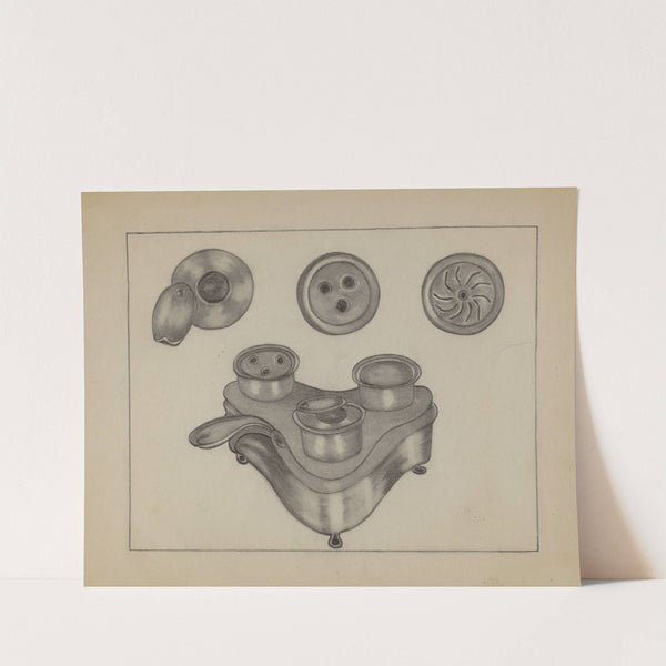 Pewter Desk Set by Mae Szilvasy