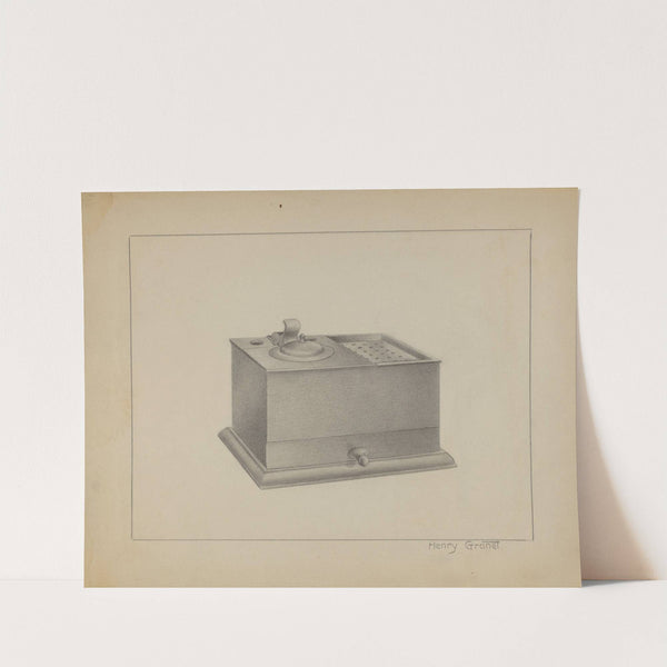 Pewter Inkwell by Henry Granet