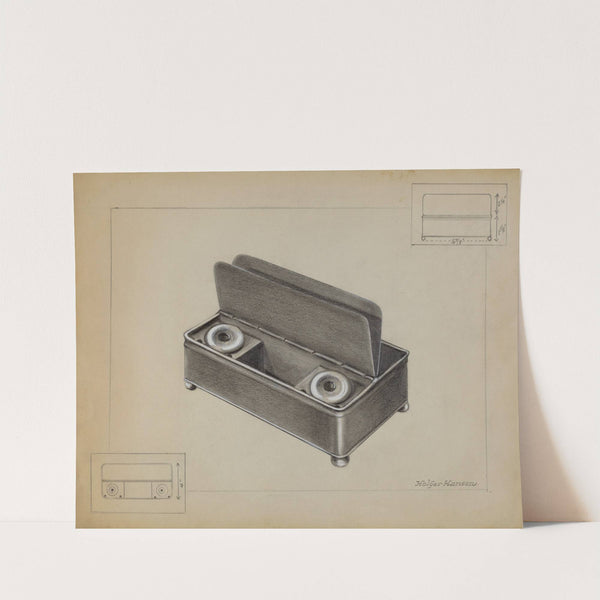 Pewter Inkwell by Salvatore Borrazzo